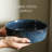 Stone Lain 12 Piece Modern Stoneware Dinnerware Set Plates, Bowls, Dark Blue-104314978