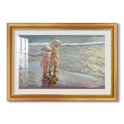 Les trois sœurs sur la plage, 1908 - Joaquin Sorolla - Toile encadrée sur mesure
