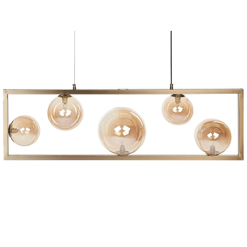 Anikin 5 - Light Brass Kitchen Island Pendant
