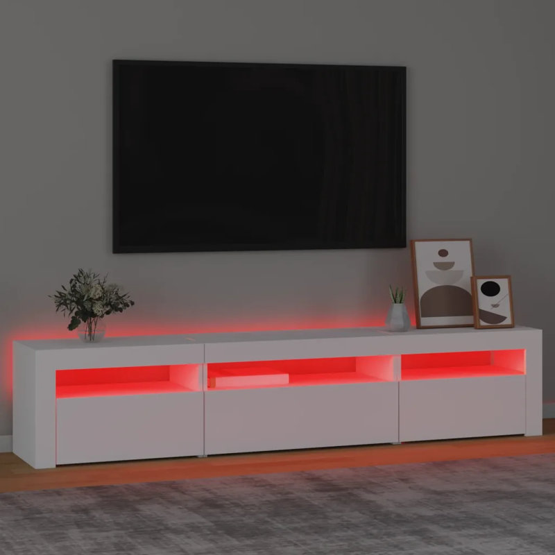 Adalena Unfinished TV Stand for TVs up to 88", Off White
