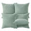 Ensemble de 4 housses de coussin en velours côtelé 18 x 18, housses de coussin décoratives douces pour canapé-lit-125402601
