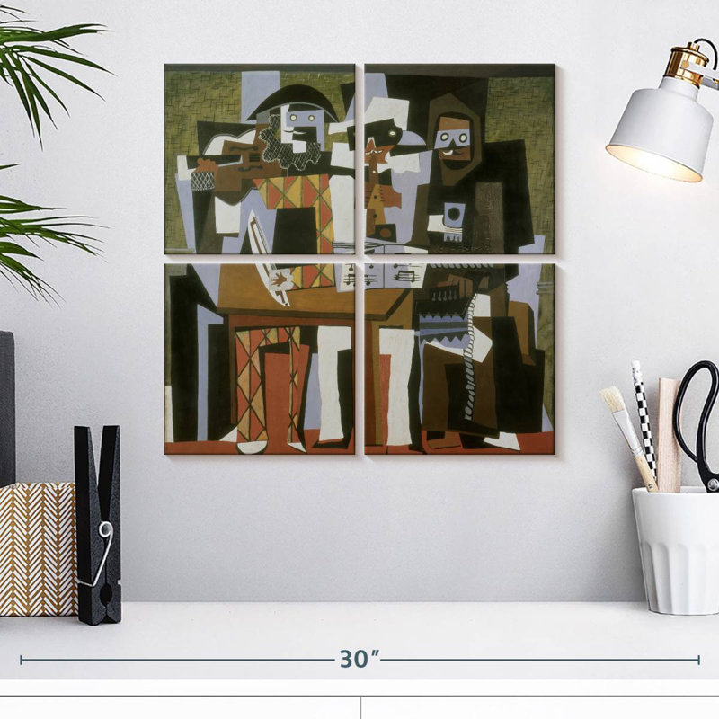 Three Musicians, H 18 po x l 18 po