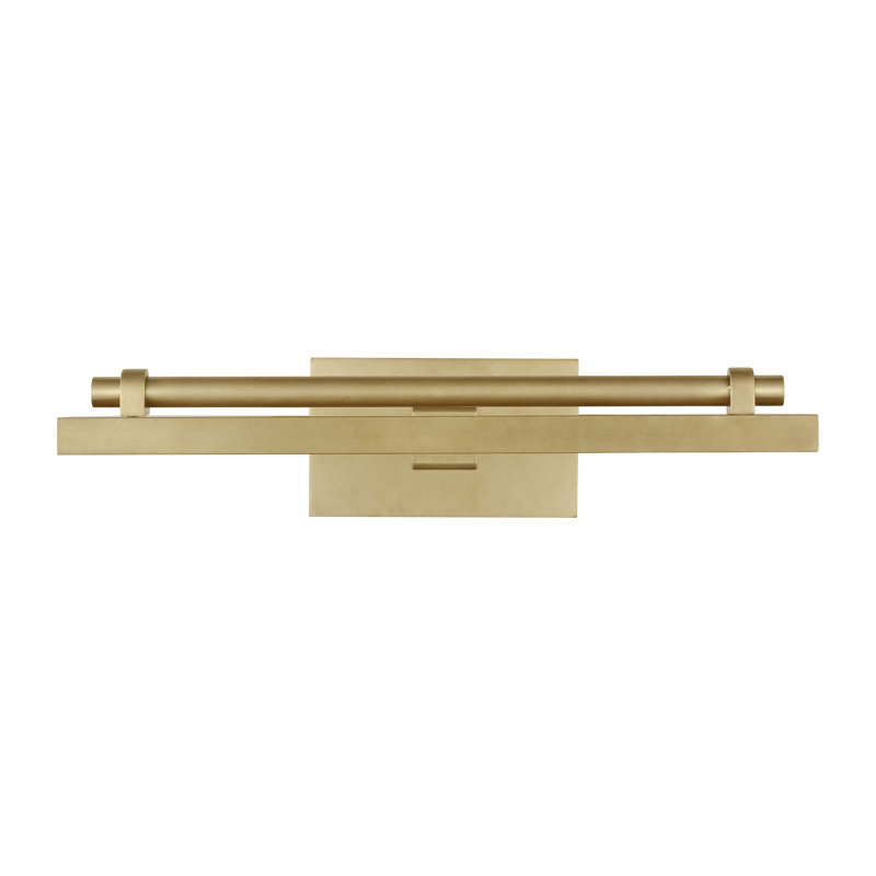 Kal Dimmable LED Wall Mounted Picture Light, Natural Brass