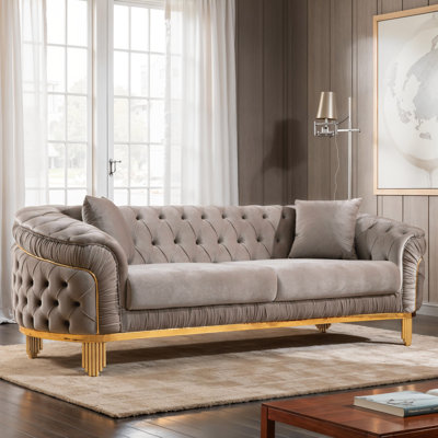 Valorie 92'' Velvet Sofa