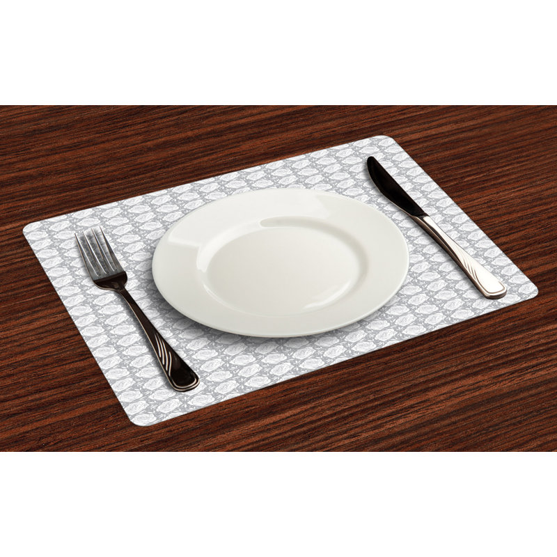 Polyester Floral Rectangle Placemat