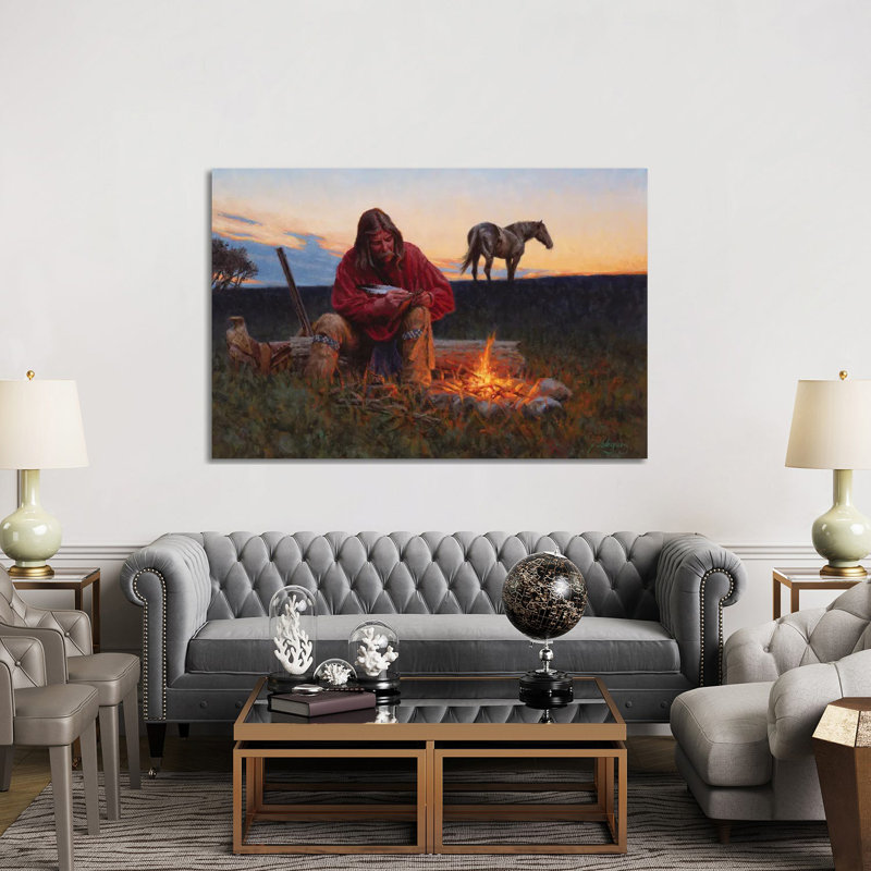 A Letter Home 1 Piece Wrapped Canvas Painting, 152.5 cm H x 101.5 cm W