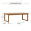 Outdoor Patio Wooden Coffee Table