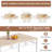 Amneh 5-Piece Dining Table Set with 4 Chairs, Modern Kitchen Table and Chairs Set for Dining Room, Small Space Dining Set with Upholstered Seats-490964570