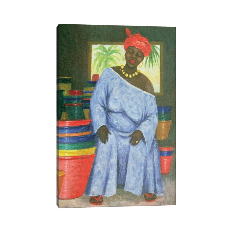 Bucket Shop by Tilly Willis - Wrapped Canvas Painting, 66.04 cm H x 45.72 cm W x 3.175 cm D