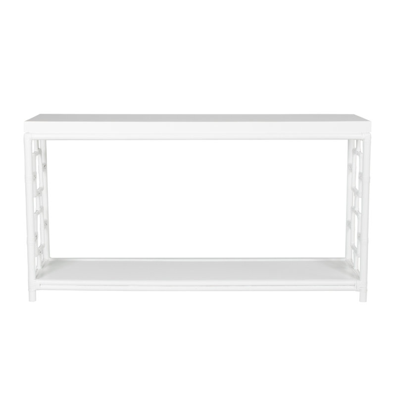 Sobe 60'' W Console Table, White