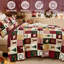 Ensemble de couvre-lit de Noël en patchwork de 3 pièces-137257657