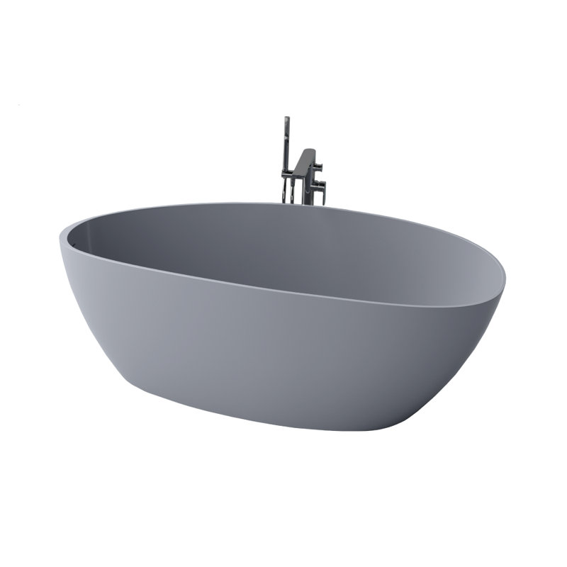66.93'' x 30.31'' Soaking Solid Surface Bathtub