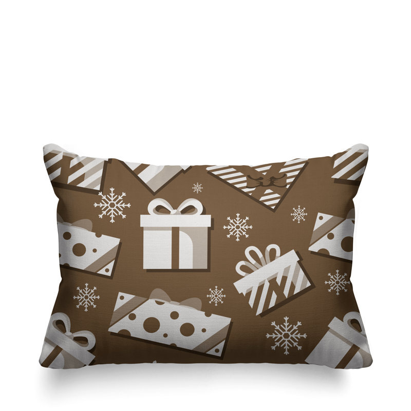Coussin intérieur / extérieur Christmas Gift, Beige