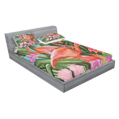 Flamingo Microfiber Sheet Set