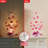 21"H Lighted Valentine's Pink Heart Table Tree