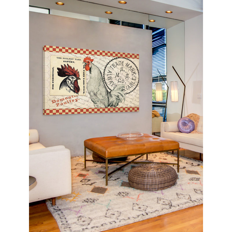 The Poultry Yard - Wrapped Canvas Print, 51 cm H x 76 cm W x 3.81cm D