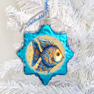 3.5'' Glass Animals Lighted Holiday Shaped Ornament
