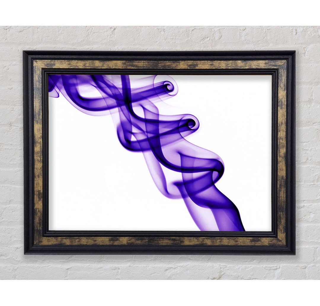 Purple Smoke Twist - Einzelner Bilderrahmen Kunstdrucke