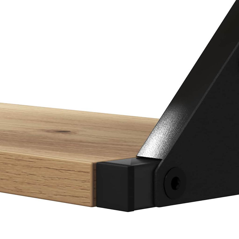 Wall Shelf Set 3 Pcs 37 X 12 X 13 Cm Engineered Wood, Artisan Oak
