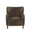 Fauteuil d'appoint à oreilles en velours Langston-1938470604