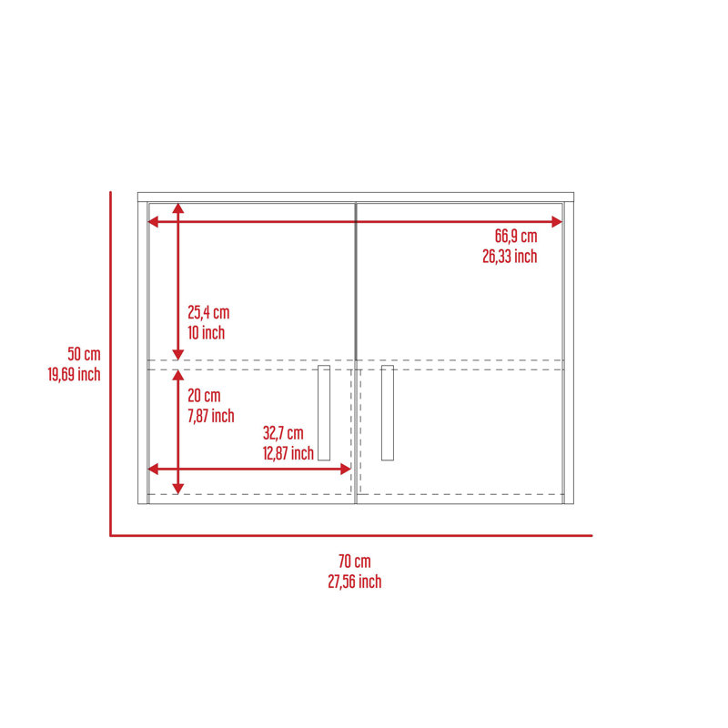 Sindibad 27.56'' Wide 1 - Shelf Storage Cabinet
