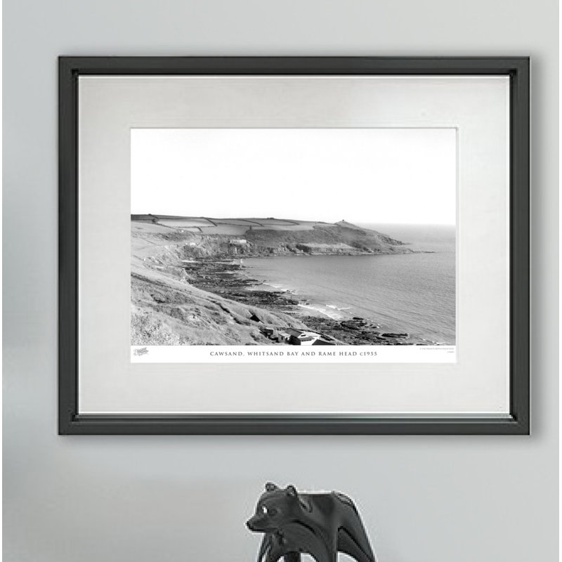 Cawsand, Whitsand Bay And Rame Head C1955 - Single Picture Frame Print, 28cm H x 36cm W x 2.3cm D