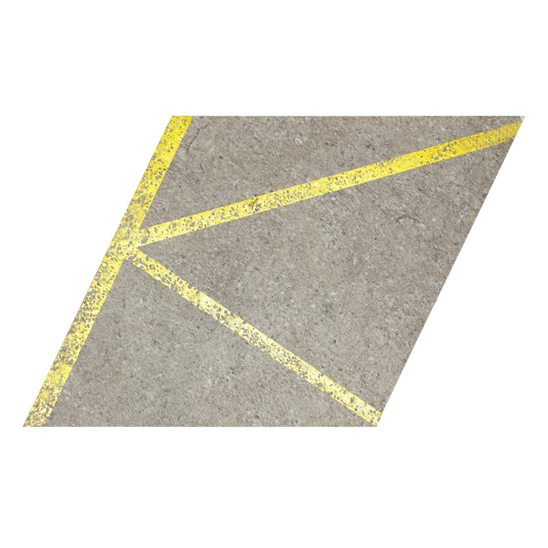 Carreau de mosaïque auto-adhésif en pierre 4 po x 4,6 po, Gris Saturn