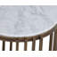 Naxos Marble and Glass End Table