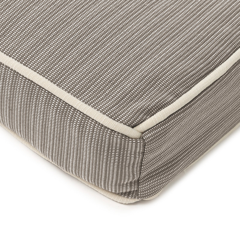 Chaise longue avec bourre rembourrée en polyester., Kaki