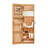 Solid Wood Jewelry Armoire Organizer Cabinet With Full-Length Mirror, 47.5X14.3 In Wall-Mounted Lockable With LED Light-213706344