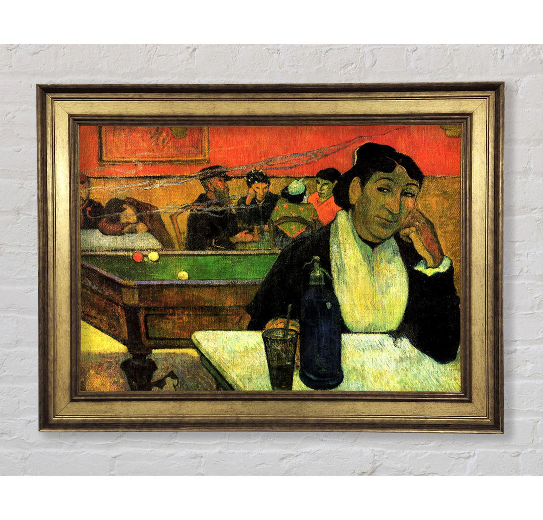 Gauguin Madame Ginoux im Cafe - Einzelne Bilderrahmen Kunstdrucke