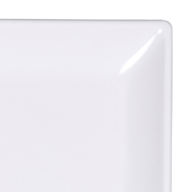 Plaque de hors-d’œuvres en mélamine 7", Blanc