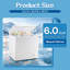 WANAI 6.0 Cu.Ft Chest Freezer FreeStanding Top Door Compact Small Deep Mini Freezer with 3 Removable Baskets, Wheels & Adjustable Feet, 7 Temp Control from -11.2℉ to 50℉, White-129295142