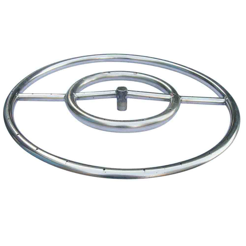 Brûleur de foyer en anneau, H 0,5 po x l 24 po x P 24 po