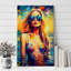 Summer Girl in Bikini - peinture sur toile tendue-88068995