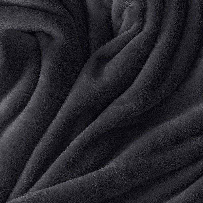 Couverture polaire Bare Home, Très grand, Noir