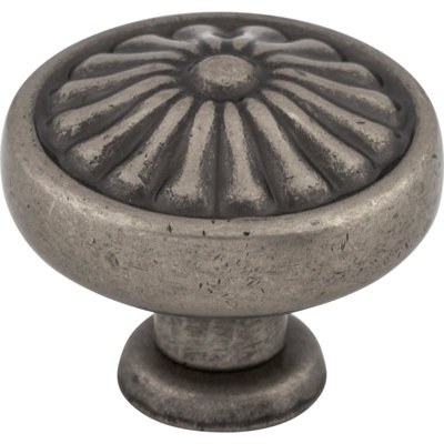 Flower 1 1/4" Diameter Round Knob