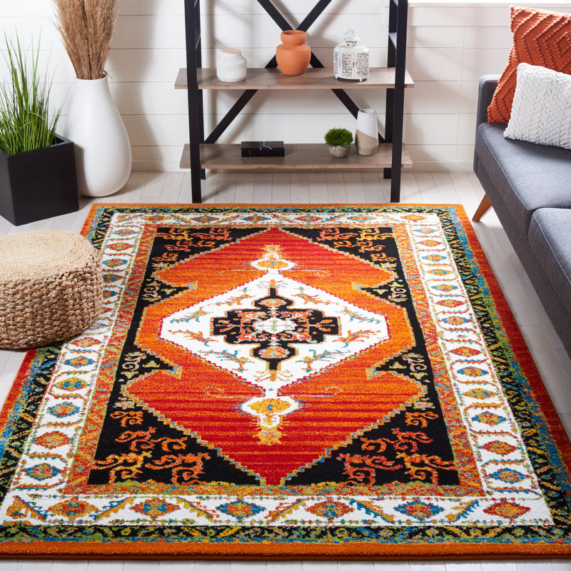Vintage Hamadan Performance Oriental Rug, Rectangle 4' x 6'