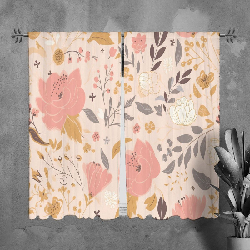 Kristyan Room Darkening Curtain Pair, 20" W x 61" L