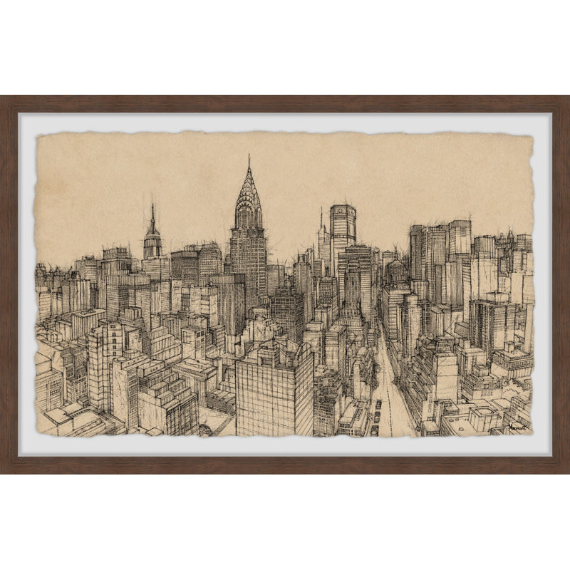 Tower Chrysler Building - reproduction de cadre photo, H 8 po x l 12 po x P 1,5 po