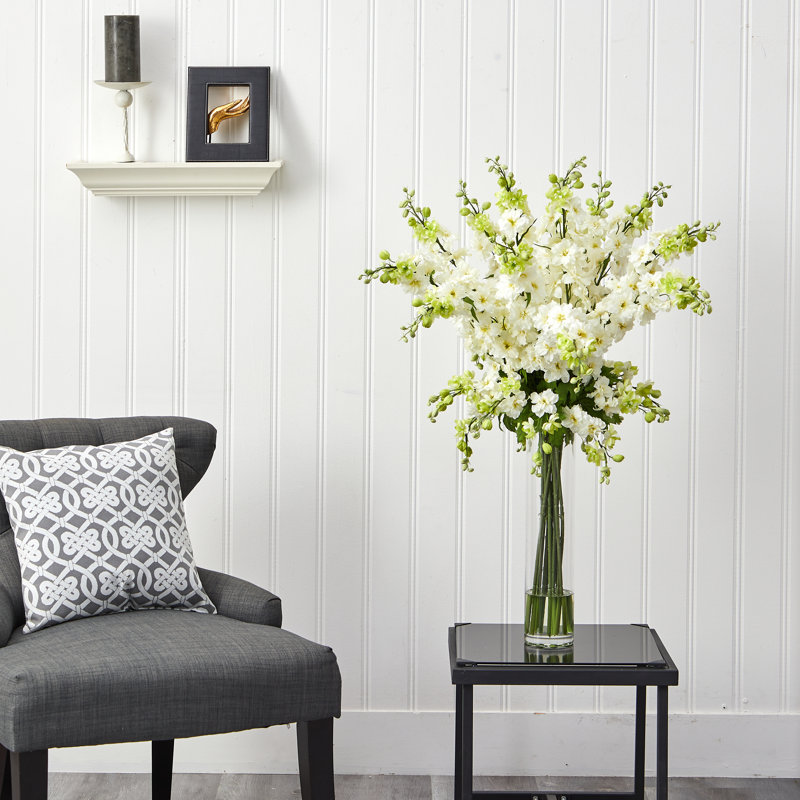Delphinium Floral Arrangement in Vase