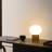 Neptune 12" LED Table Lamp With Natural Travertine Stone Base