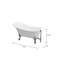 Baignoire de trempage autoportante 59 po. x 30 po. Jenkinsburg