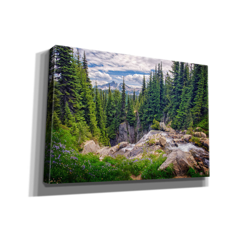 «Spring In Paradise» par Rick Berk, art mural sur toile, 60 po x 40 po, H 18 po x l 26 po x P 0,75 po