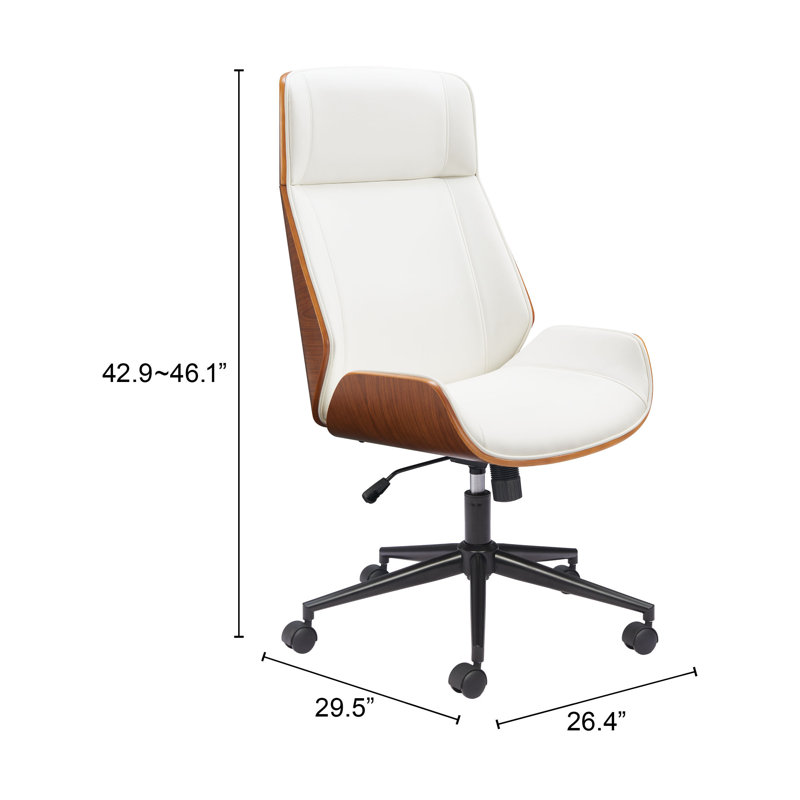 Flex High Back Office Chair White, White