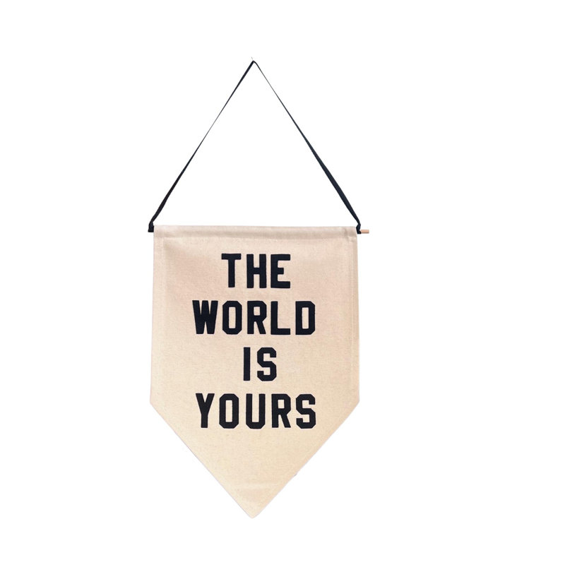 Toile suspendue «Let The Work Speak»