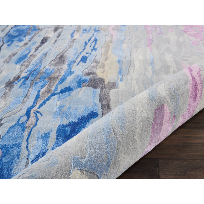 Machen Performance Viscose Abstract Indoor Rug, Rectangle 3'9" x 5'9"