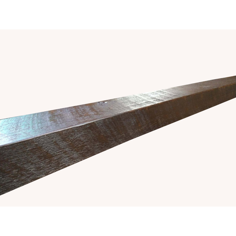 Circular Sawn Barn Beam Fireplace Mantel Solid Rustic Timber, 4" x 8", 60"