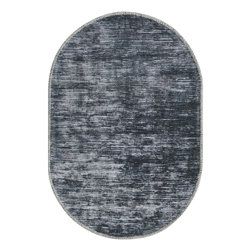 Monroy Chenille Indoor Rug, Oval 2' x 3'