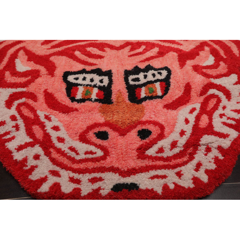 Tapis corail touffeté à la main 3 pi x 5 pi